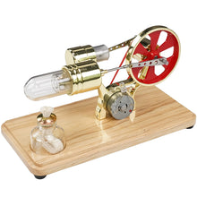 Stirling Engine Kit Single Cylinder Electricity Generator with LED Light Stirling Motor Kit STEM Toy