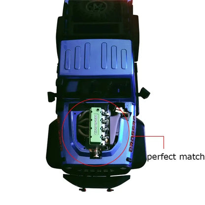 CISON 4-speed gearbox and mini engine installed in RC car chassis, perfectly suited for RC vehicle integration.