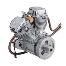CISON V2 gasoline engine kit for RC motorcycle, realistic miniature motor model for DIY assembly and mechanical display.