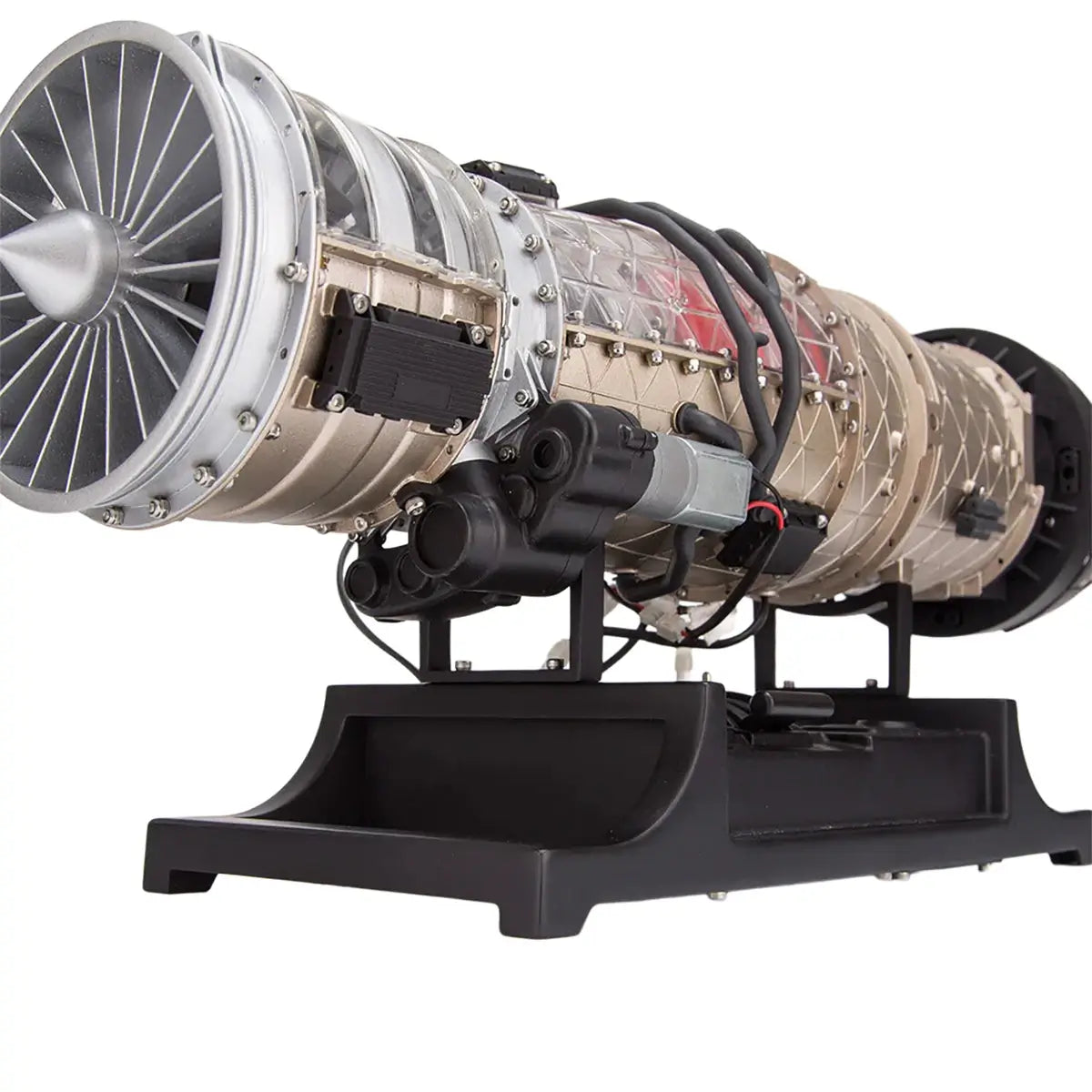 TECHING 1:10 scale metal jet engine model (7500g) for engineering display and education.