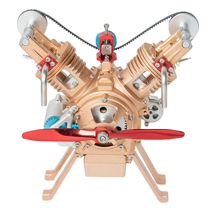 TECHING all-metal V2 model engine STEM toy for hands-on learning in schools, labs, or home projects.
