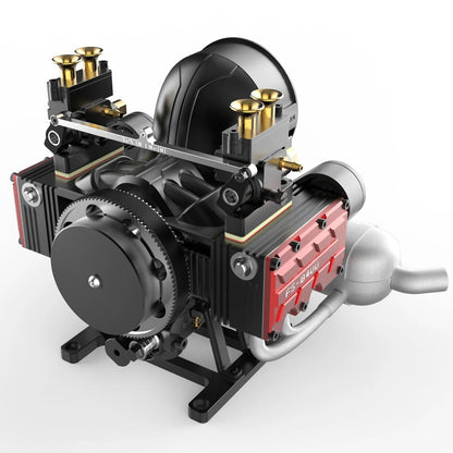 TOYAN Engine DIY Set FS-B400AC 14cc Flat-four Engine Horizontal Opposed 4 Cylinder 4 Stroke Nitro H4 Engine Model Kit For Rc Model