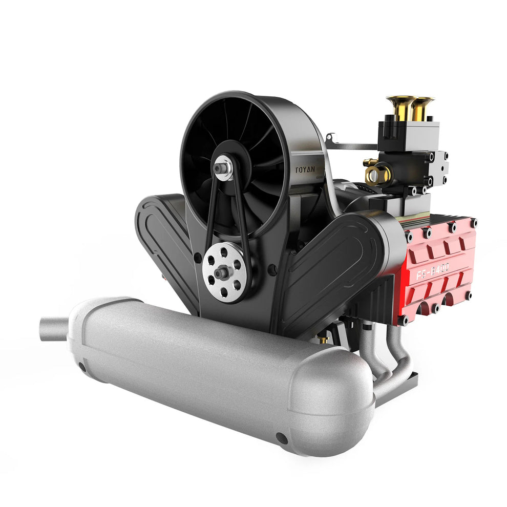 TOYAN Engine DIY Set FS-B400AC 14cc Flat-four Engine Horizontal Oppose ...