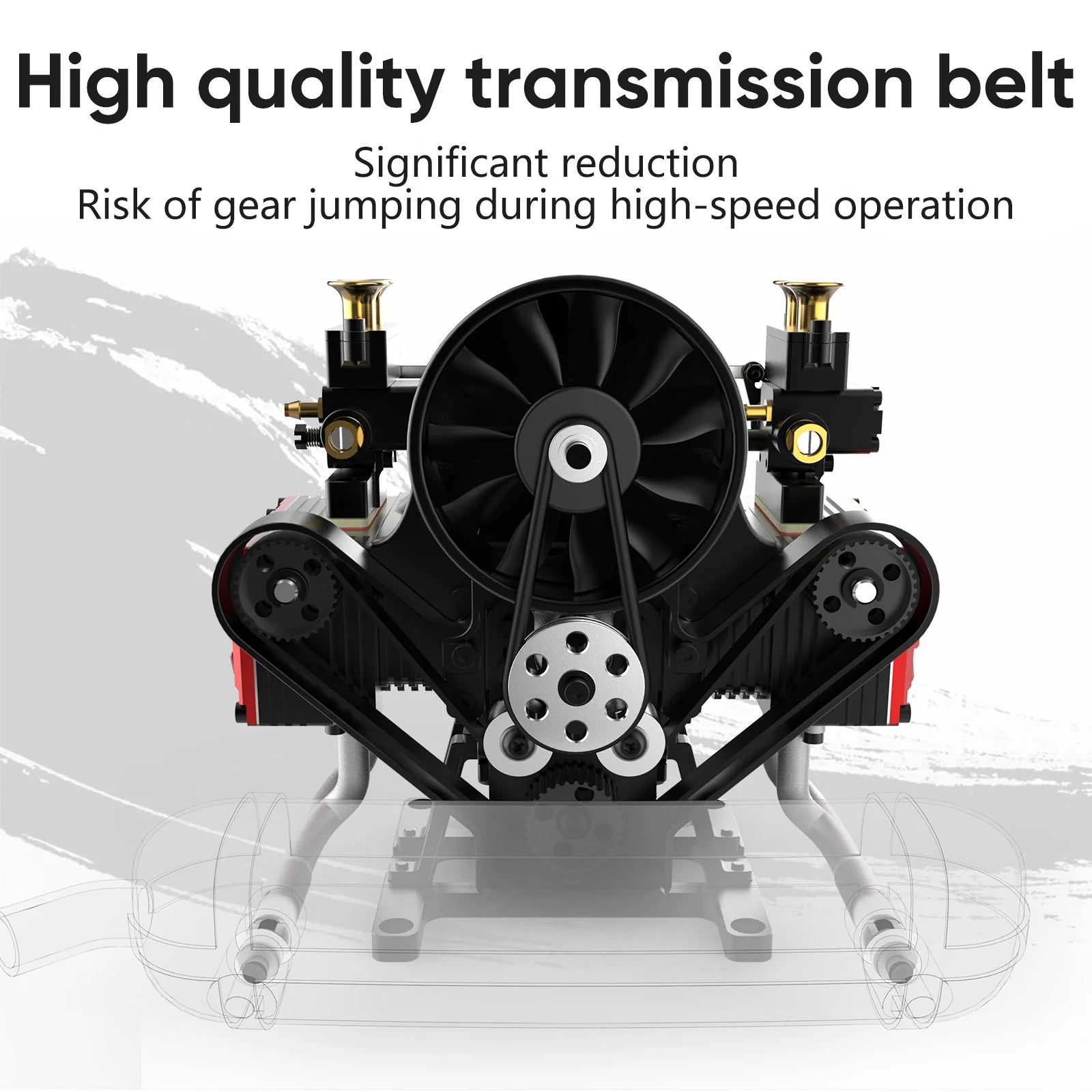 TOYAN Engine FS-B400AC Flat-four Engine Horizontal Opposed 4 Cylinder 4 Stroke Nitro H4 Engine Model DIY