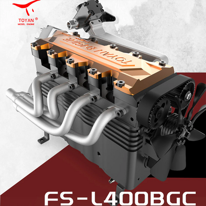 TOYAN Engine FS-L400BGC 14CC Inline 4 Cylinder 4 Stroke OHC L4  Gasoline Engine Model kit for rc model  car ship