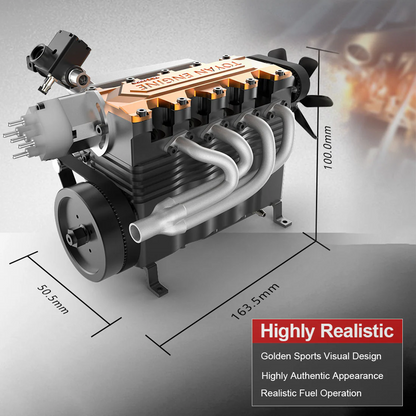 TOYAN Engine Model FS-L400BGC 14CC Inline 4 Cylinder 4 Stroke OHC L4  Gasoline Engine DIY kit 