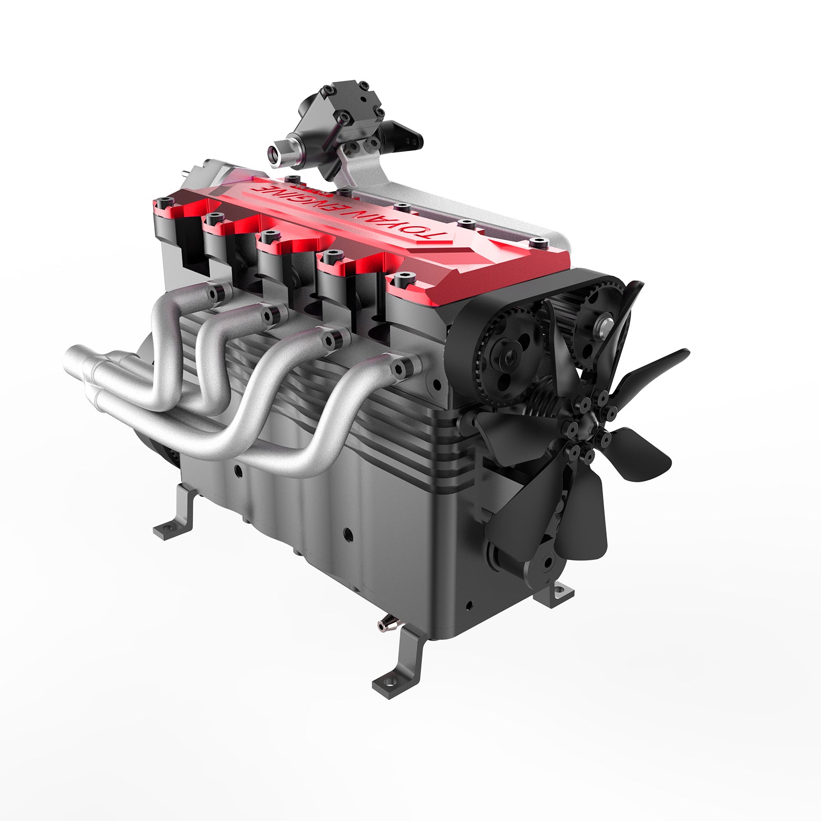 TOYAN Engine Model FS-L400BGC 14CC Inline 4 Cylinder 4 Stroke OHC L4 Water-cooled Gasoline Engine Model for RC Car Ship plane