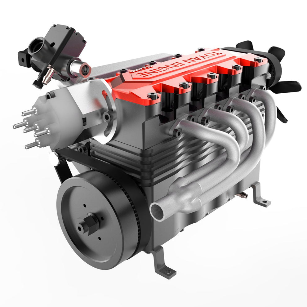 W Engine Model TOYAN Engine Model FS-L400BGC 14CC Inline 4 Cylinder 4 Stroke OHC L4 W ...