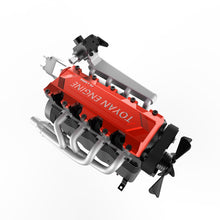 TOYAN Engine Model FS-L400BGC 14CC Inline 4 Cylinder 4 Stroke OHC L4 Water-cooled Gasoline Engine Model for RC Model Car Ship plane