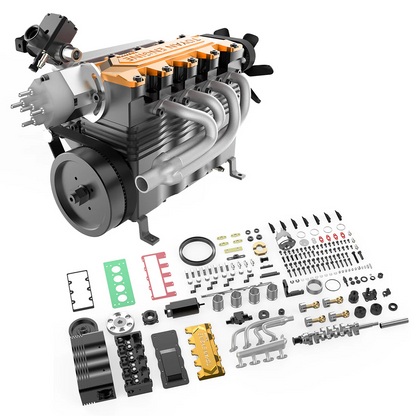 TOYAN Engine Model FS-L400BGC 14CC Inline 4 Cylinder 4 Stroke OHC L4 Water-cooled Gasoline Engine Model kit 