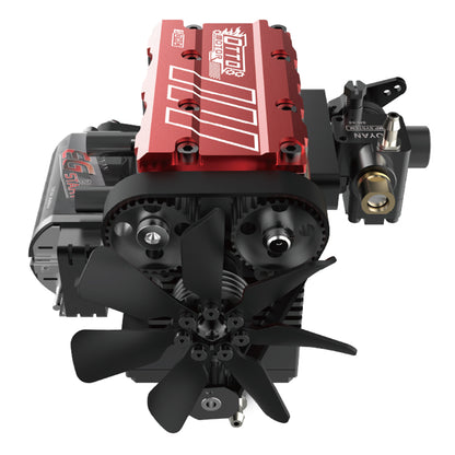TOYAN FS-L200AC Engine 7cc SOHC Mini Inline 2-cylinder 4-stroke Air-cooled Nitro Engine DIY Kit