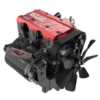 TOYAN FS-L200AC Engine 7cc SOHC Mini Inline 2-cylinder 4-stroke Air-cooled Nitro Engine Model Kit