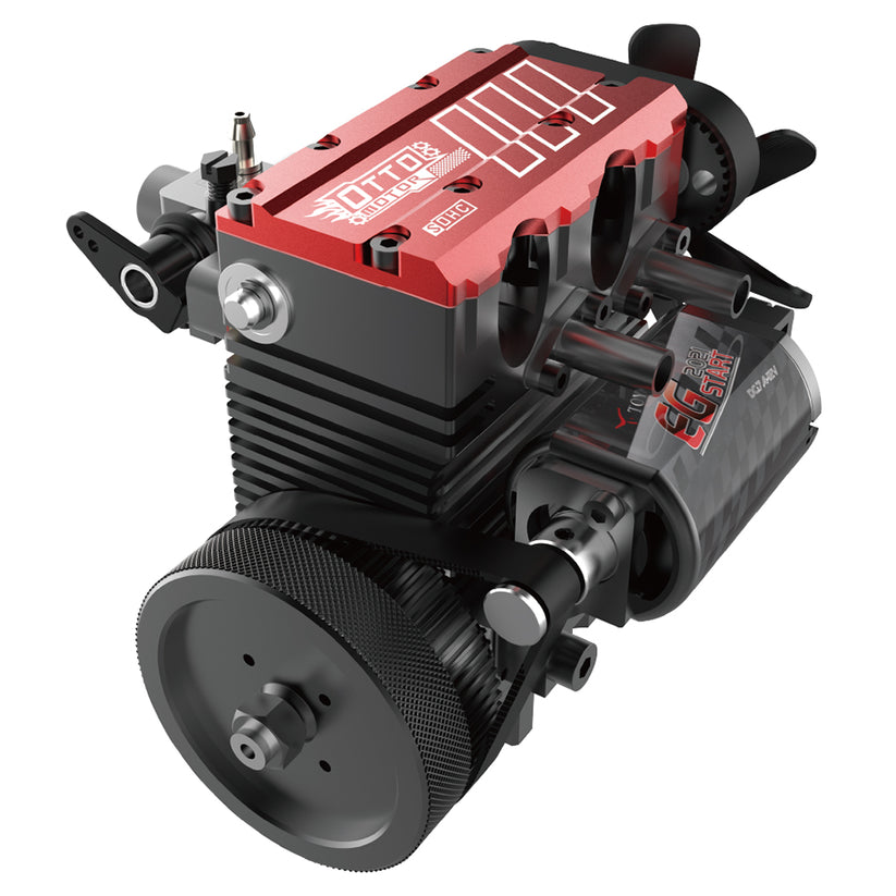 TOYAN FS-L200AC 2 Cylinder 4 Stroke Air-Cooled Nitro Engine DIY Kit Up ...
