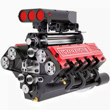 TOYAN V8 Engine FS-V800GCS with Supercharger Engine DIY Set 28cc 8-Cylinder 4-Stroke Gasoline RC Car V8 Engine Model Kit