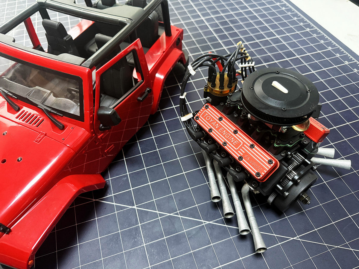 TOYAN V8 Engine FS-V800WGPC 28cc OHV Gasoline Engine Model Kit v8 car engine model