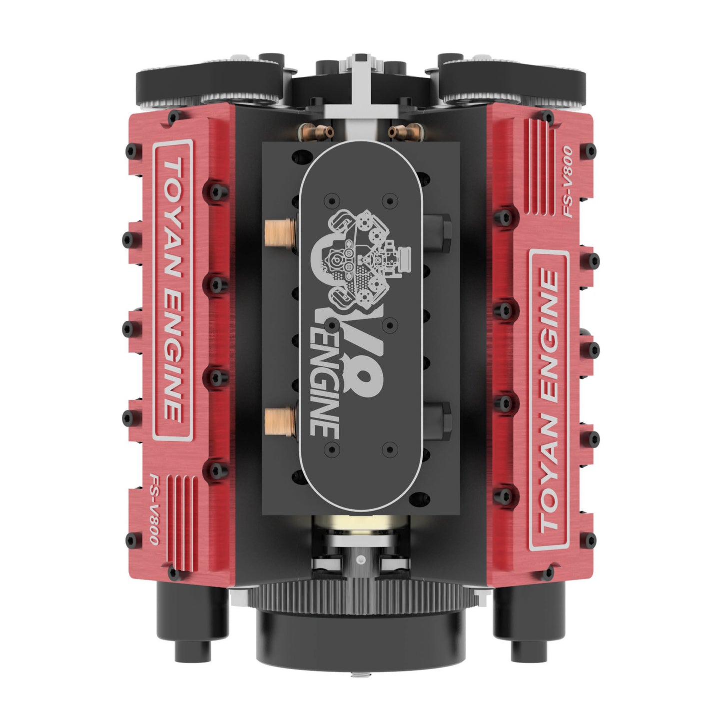 TOYAN V8 Engine FS-V800 8 Cylinder 4 Stroke Engine Model V8 Engine Model Kit V8 Car engine