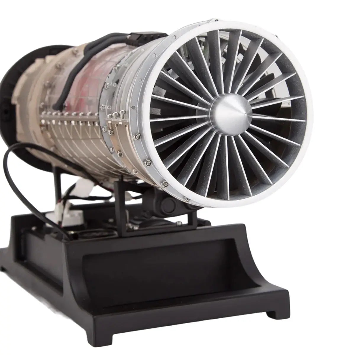 TECHING all-metal twin-rotor model jet engine with small bypass ratio for aviation enthusiasts for adults.